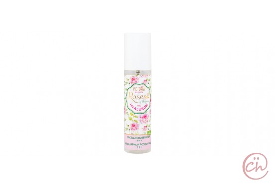 Мицеларна вода за лице 2в1 с Розово масло Roses and Hyaluron - Victoria Beauty